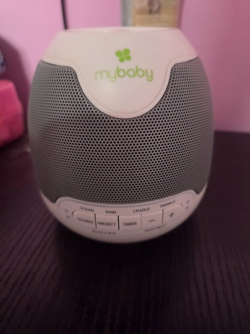 MyBaby White and Gray Portable Sound Machine for Kids